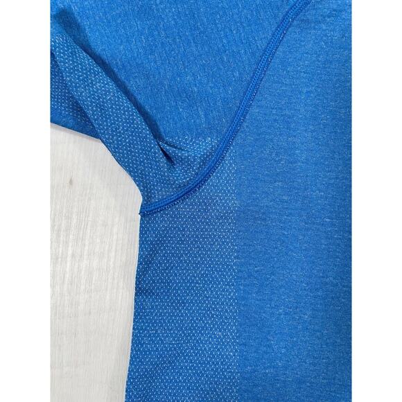 Lululemon Men's Large Metal Vent Tech Short Sleeve Polo Shirt Blue Casual - Picture 9 of 12